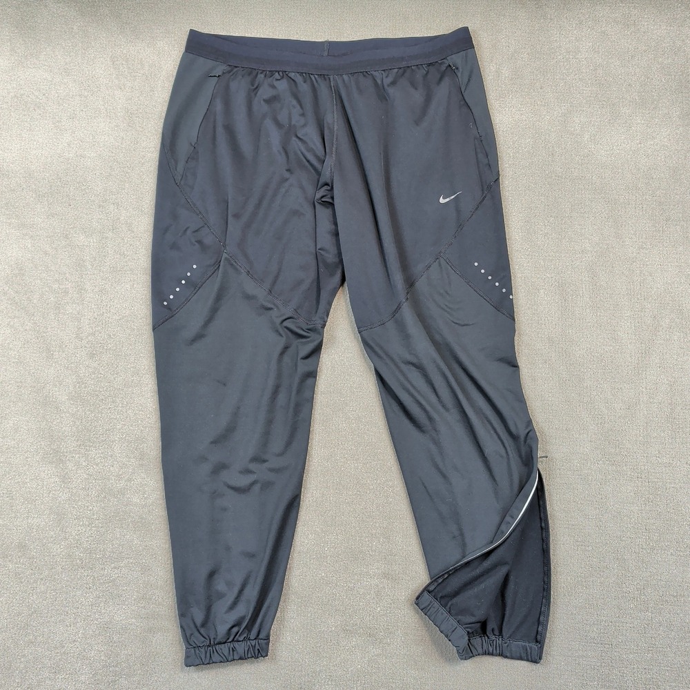 Nike Shield Pants Mens XL Black 887018-010 Running Joggers Weather Resistant